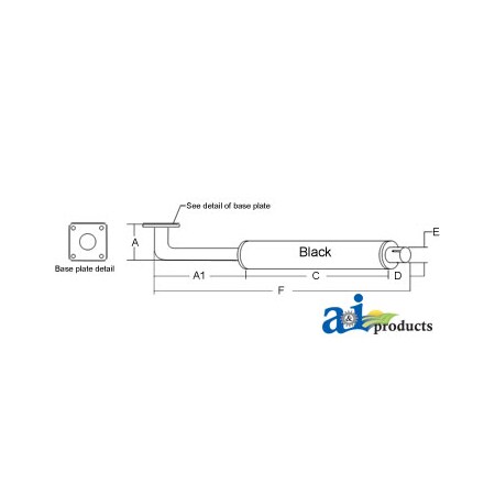 A & I Products MUFFLER 13.5" x26" x6.5" A-314100350